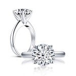 3 Carat CZ Sterling Silver Solitaire Engagement Ring