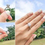 3 Carat CZ Sterling Silver Solitaire Engagement Ring
