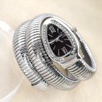 Snake-Designed Bangle Watch for Women