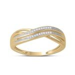 10k Yellow Gold Diamond Fashion Ring