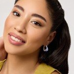 Chunky Huggie Hoop Earrings in Gold and Silver