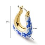 Chunky Huggie Hoop Earrings in Gold and Silver