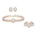 1920s Art Deco Pearl Jewelry Set with Choker