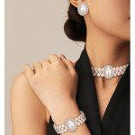 1920s Art Deco Pearl Jewelry Set with Choker