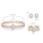 1920s Art Deco Pearl Jewelry Set with Choker