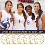 36 Pcs Volleyball Enamel Pins for Sports Fans