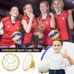 36 Pcs Volleyball Enamel Pins for Sports Fans