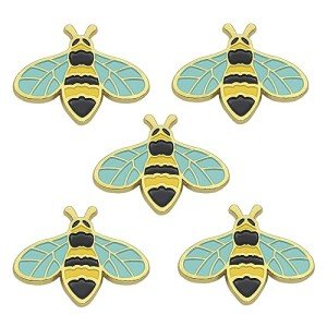Cute Honey Bee Enamel Pins - Set of 5