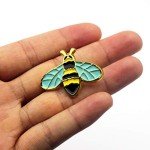 Cute Honey Bee Enamel Pins - Set of 5