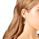 Betsey Johnson Heart Drop Earrings in Lucite