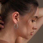 Sterling Silver Vintage Boho Tribal Hoop Earrings