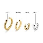Ana Luisa Giulia Bold Chunky Huggie Hoops