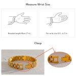 Trendy 18K Gold Waterproof Link Bracelet for Women