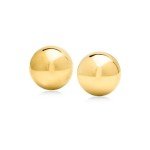 Italian 18kt Gold Over Sterling Dome Earrings