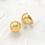 Italian 18kt Gold Over Sterling Dome Earrings