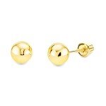 14k Yellow Gold 2mm Ball Stud Earrings