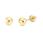 14k Yellow Gold 2mm Ball Stud Earrings