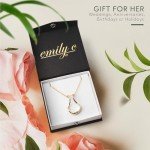 Emily C Ring Holder Necklace for Weddings & Gifts