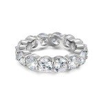 5mm Sterling Silver Cubic Zirconia Eternity Ring