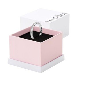 PANDORA Halo Sparkle Hearts Ring in Silver