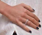 5mm Sterling Silver Cubic Zirconia Eternity Ring
