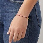 Multicolored Sapphire and Ruby Bead Bracelet