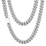 Stainless Steel 22" Men's Cuban Link Necklace