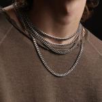 Stainless Steel 22" Men's Cuban Link Necklace