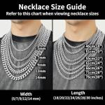 Stainless Steel 22" Men's Cuban Link Necklace