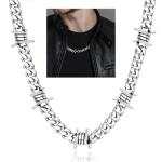 Barbed Wire Cuban Link Chain Necklace for Everyone