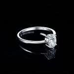 Elegant Oval Cut Moissanite Solitaire Engagement Ring