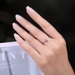 Elegant Oval Cut Moissanite Solitaire Engagement Ring