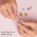 PANDORA Two-Tone Heart Clasp Snake Chain Bracelet