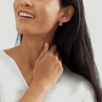 Aquamarine Drop Earrings in 14K Gold-Plated Silver