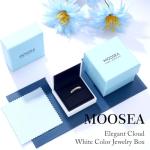 7-Stone Moissanite Promise Ring in 18K White Gold