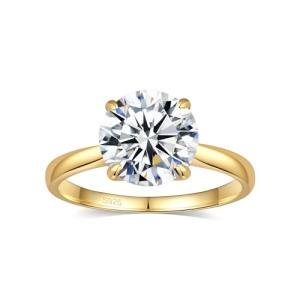 Elegant 1CT Round Moissanite Engagement Ring for Women