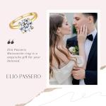 Elegant 1CT Round Moissanite Engagement Ring for Women