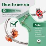 Golden Heart Clip Safety Chain with Dangle Pendant