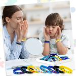 200 Pcs Autism Awareness Silicone Bracelets Set