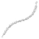 Silpada Hematite Bead Sterling Silver Bracelet 7.5