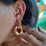 Stainless Steel Stacked Ring Cuffs for Ear Gauges