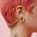 Stainless Steel Stacked Ring Cuffs for Ear Gauges