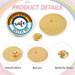 You Are Safe with Me Rainbow Enamel Pins