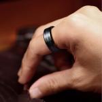 Men's 8mm Black Tungsten Wedding Band with Sand Inlay