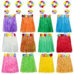 Hawaiian Luau Hula Skirt Set with Accessories