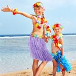 Hawaiian Luau Hula Skirt Set with Accessories