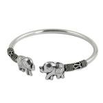 Sterling Silver Elephant Cuff Bracelet from Thailand