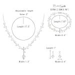 Elegant Silver-Plated Wedding Jewelry Set for Brides