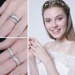 14K Gold Plated Infinity Engagement Ring Set