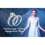 14K Gold Plated Infinity Engagement Ring Set